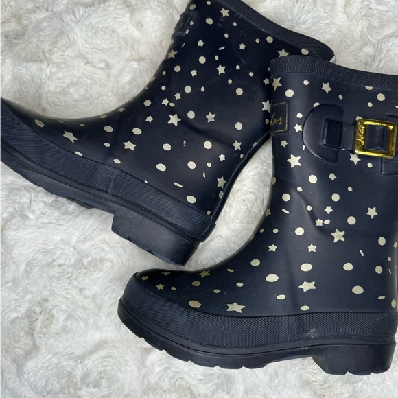 Girls Toddler Blue Coraline Style Rain Boots Stars sz 11 - Picture 3 of 5